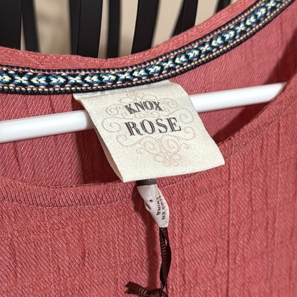 NWT Knox Rose Textured Knee Length Mauve Dress - Picture 4 of 7